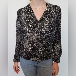 Veronica M Surplice Long Sleeve Top